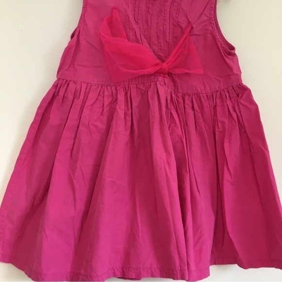Fuchsia Pink Toddler Little Girls Sleeveless Fit & Flare Gray shift Dress - Picture 5 of 16